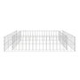 Voir la diapositive 3 : VIDAXL Lit sureleve a gabion Acier galvanise 100x100x20 cm