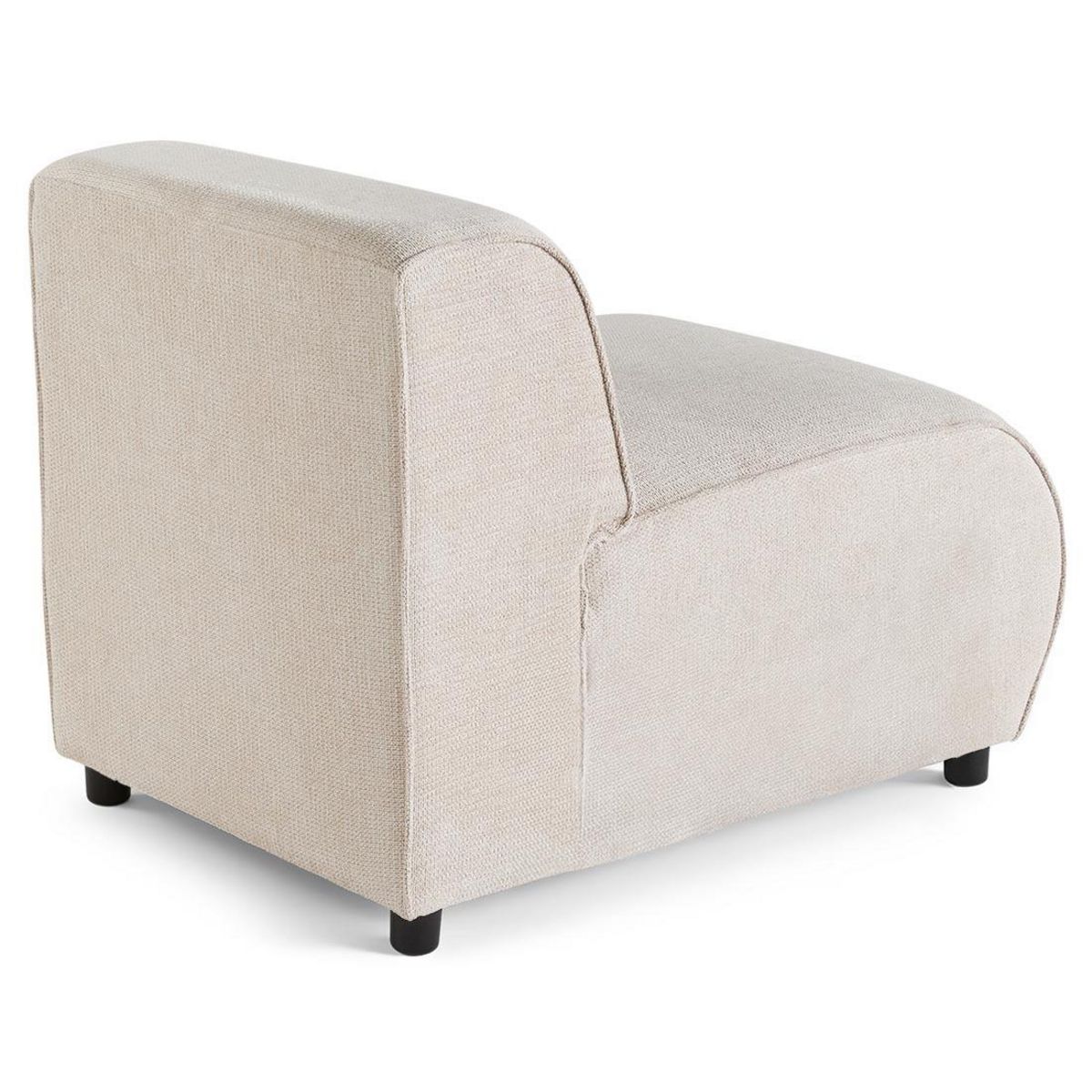 LISA DESIGN Suaro - module d'assise sans accoudoirs en tissu texturé