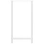 Voir la diapositive 5 : VIDAXL Pieds de table basse blanc 2 pcs 60x(110-111) cm acier