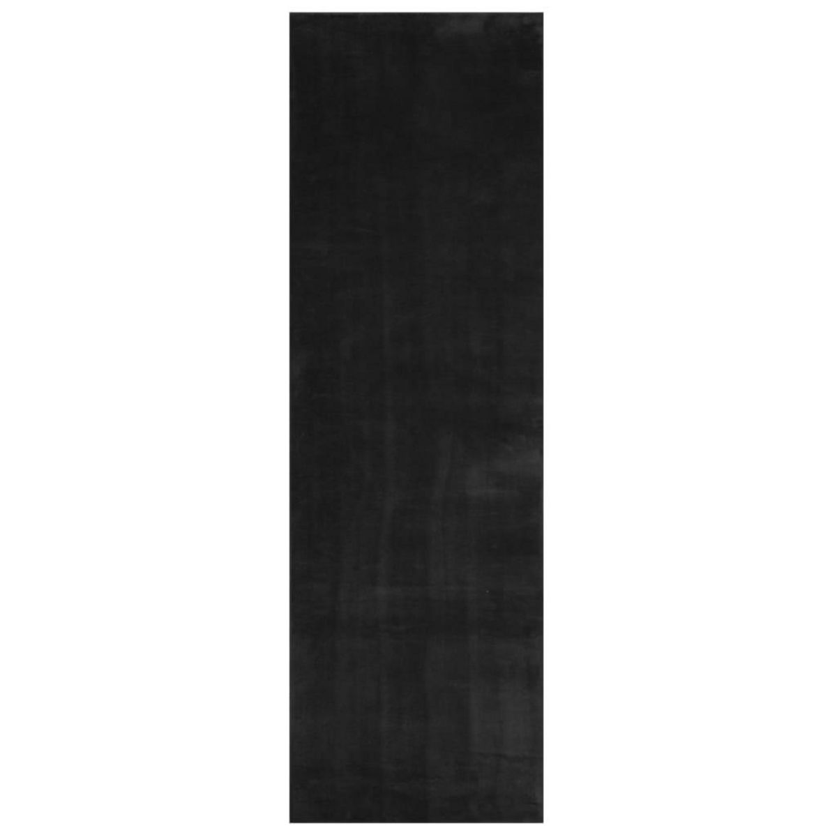 VIDAXL Tapis HUARTE a poils courts doux et lavable noir 80x250 cm