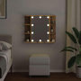 Voir la diapositive 4 : VIDAXL Armoire a miroir avec LED chene artisanal 70x16,5x60 cm