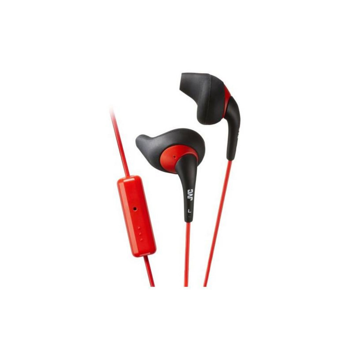 JVC Ecouteurs JVC HA ENR15 Sport Gumy Noirs et Rouges