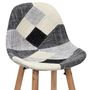 Voir la diapositive 3 : Paris Prix Lot de 2 Tabourets de Bar  Patchwork  92cm Gris