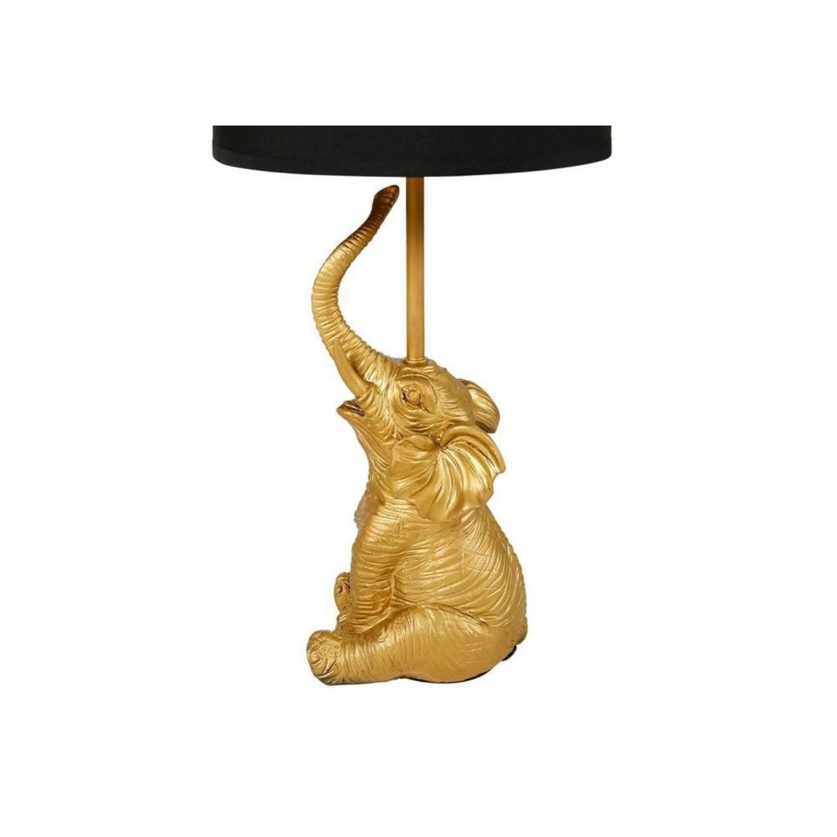 OSTARIA Lampe éléphant résine dorée