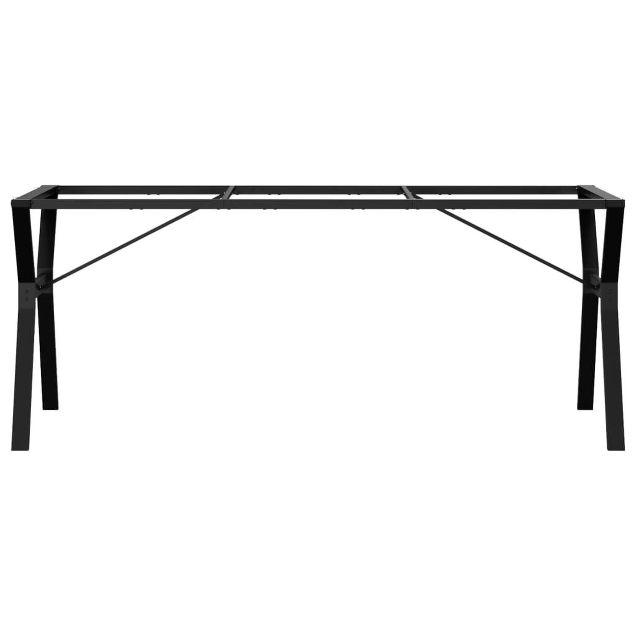 Voir la diapositive 4 : VIDAXL Pieds de table a manger cadre en Y 180x80x73 cm acier