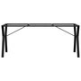 Voir la diapositive 4 : VIDAXL Pieds de table a manger cadre en Y 180x80x73 cm acier
