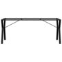 Voir la diapositive 4 : VIDAXL Pieds de table a manger cadre en Y 180x80x73 cm acier