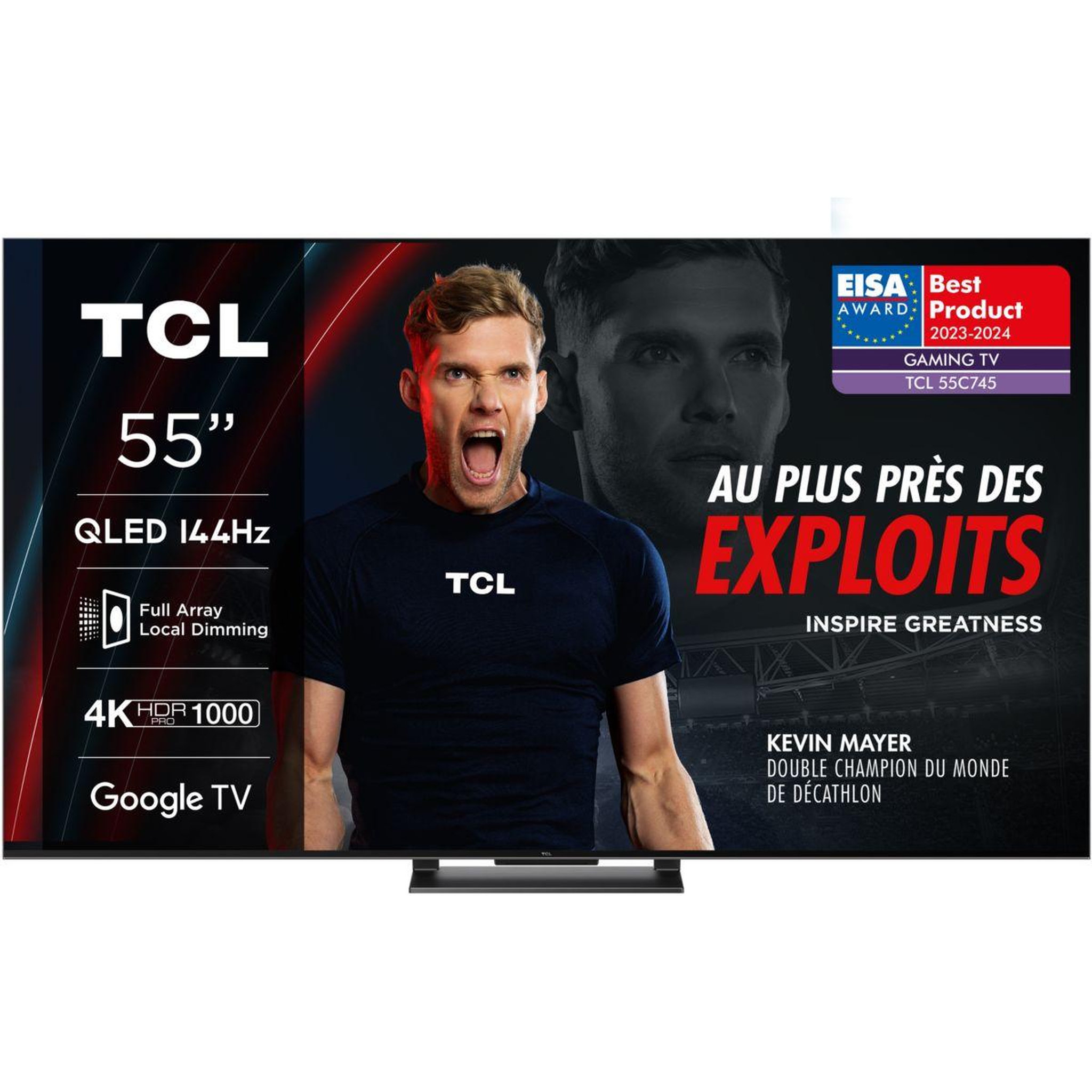 Voir la diapositive 1 : TCL TV QLED 55C745