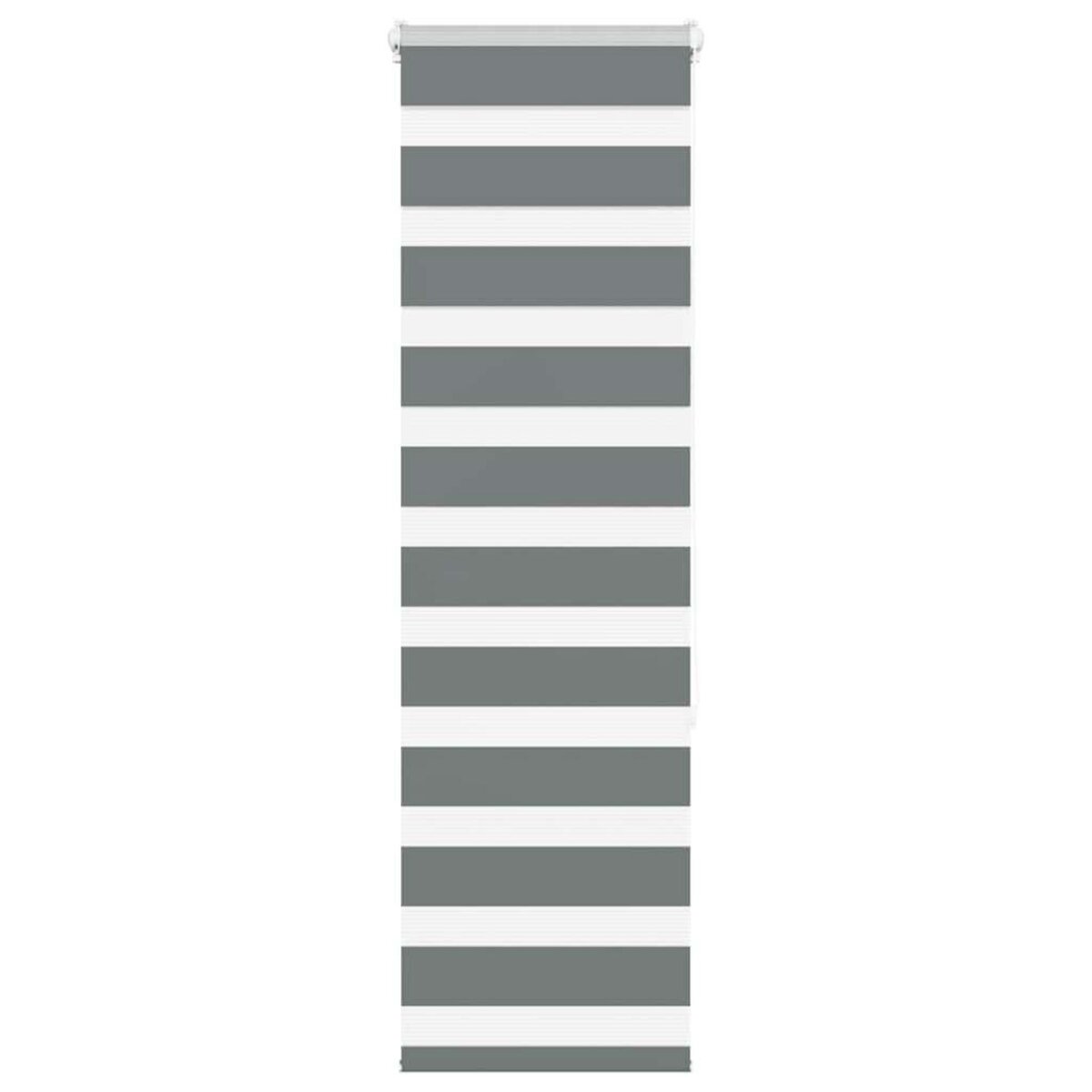 VIDAXL Store zebre gris fonce largeur du tissu 40,9 cm polyester