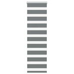 VIDAXL Store zebre gris fonce largeur du tissu 40,9 cm polyester