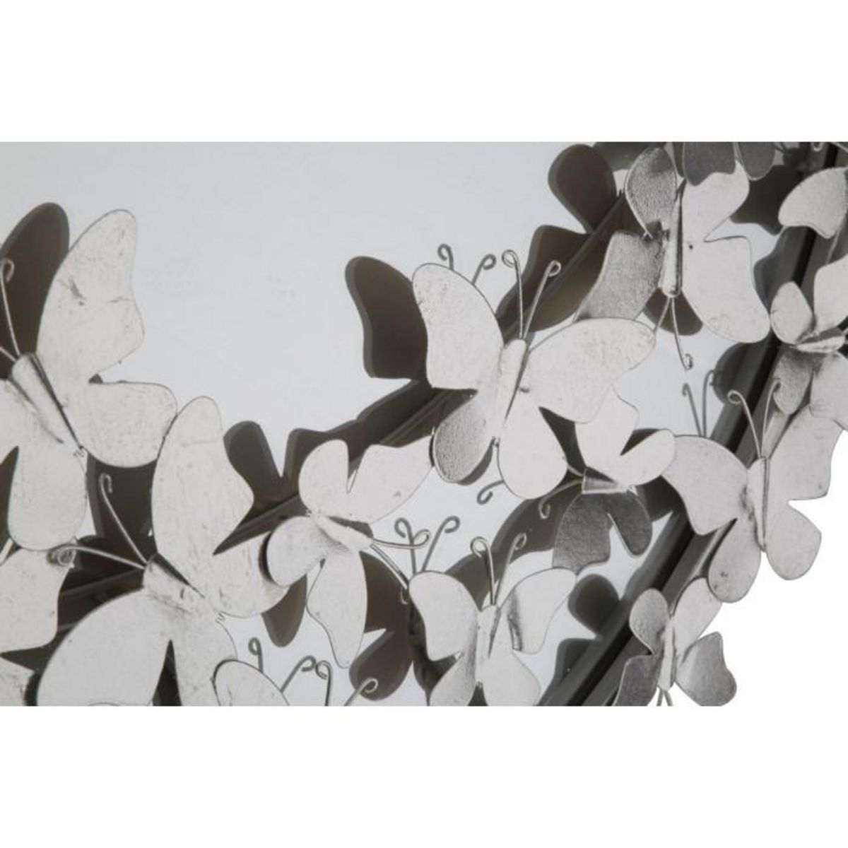 Paris Prix Miroir Mural Design  Butterfly  94cm Argent