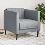 VIDAXL Fauteuil gris clair tissu