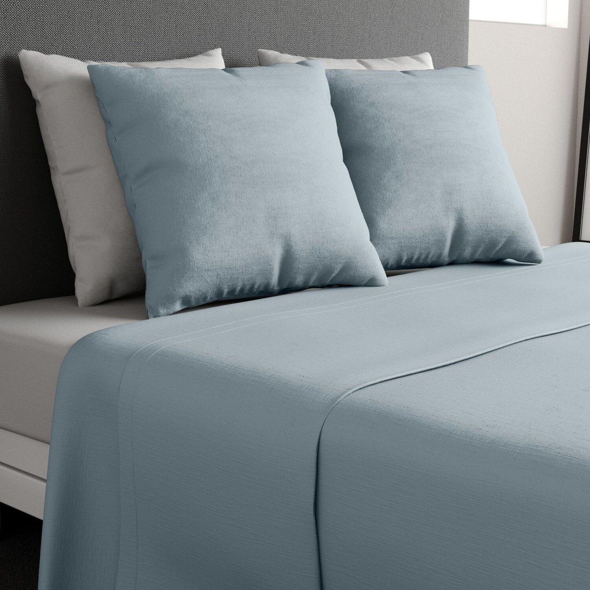 Voir la diapositive 1 : Home collection Parure de drap 100% coton 57fils et taie(s)