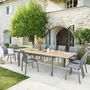Voir la diapositive 2 : HESPERIDE Table de jardin extensible Evasion en aluminium