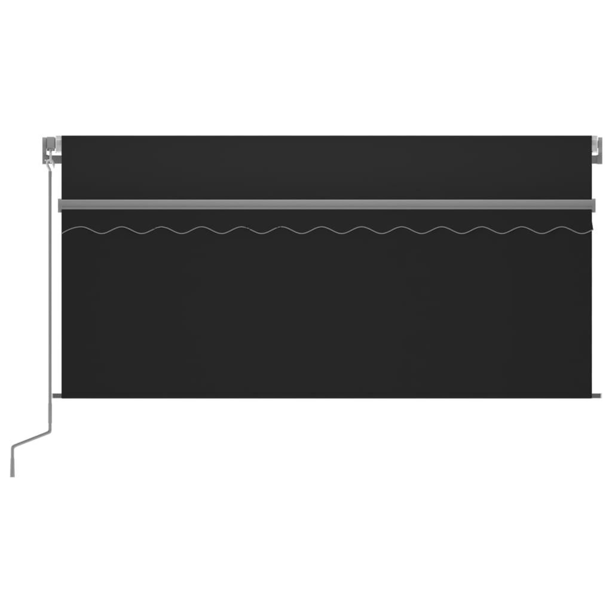 Voir la diapositive 3 : VIDAXL Auvent manuel retractable avec store 3x2,5 m Anthracite