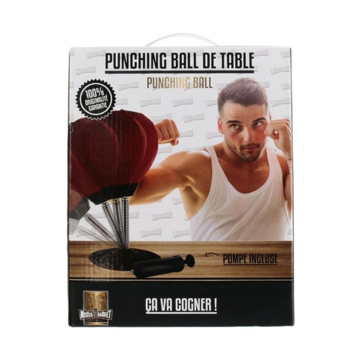Paris Prix Punching Ball de Table  Ventouse  36cm Rouge