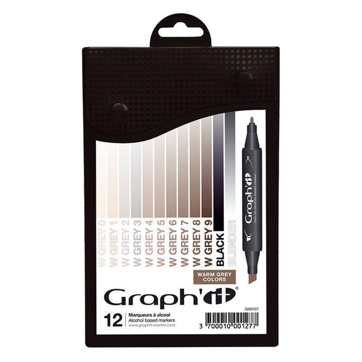 Graph it Set 12 marqueurs Graph'It - Warm Grey colors