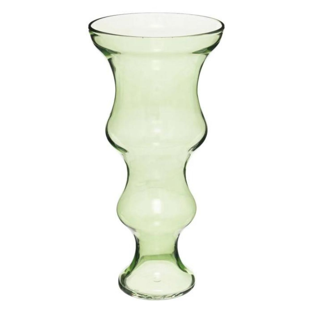 ATMOSPHERA Vase Double en Verre  Matali  36cm Vert