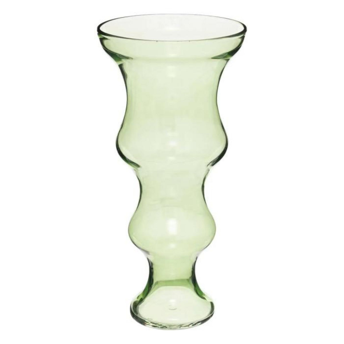 ATMOSPHERA Vase Double en Verre  Matali  36cm Vert