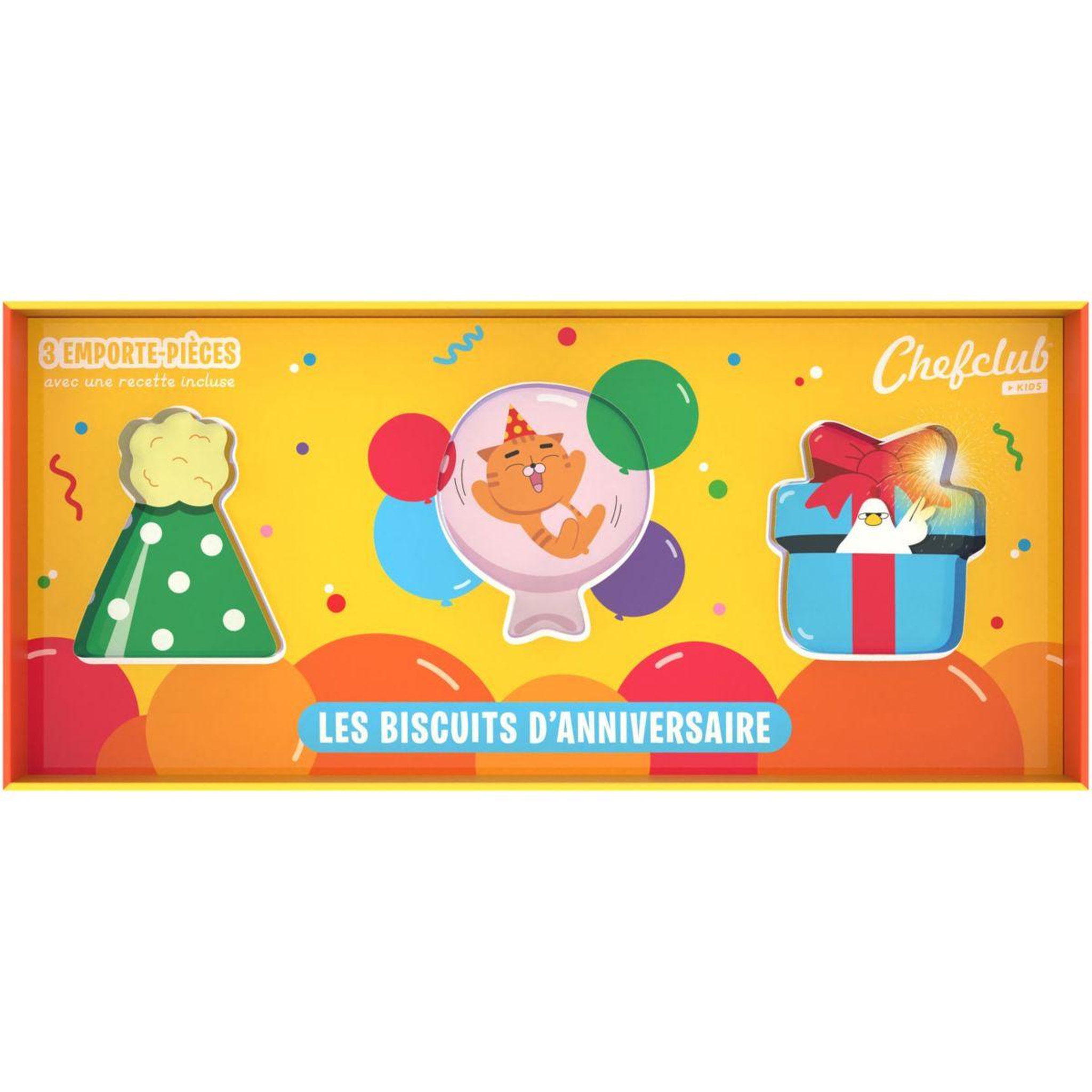 CHEFCLUB Emporte pièces les biscuits d'anniversaire