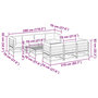 Voir la diapositive 6 : VIDAXL Salon de jardin 8 pcs avec coussins sapin douglas solide