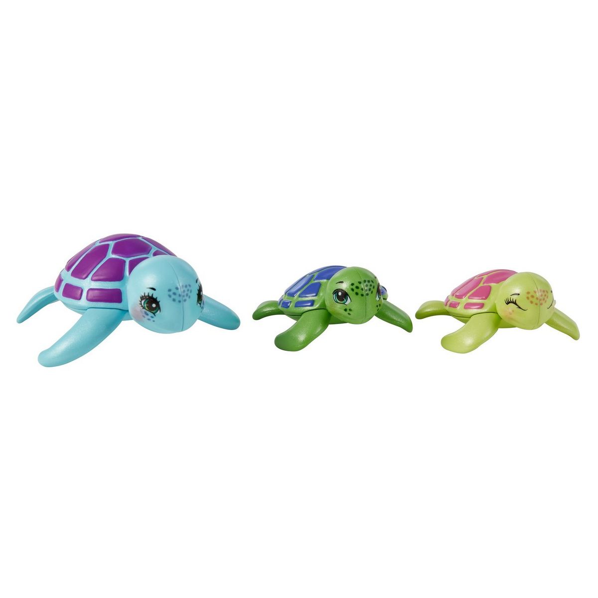 MATTEL Mini-poupée Enchantimals - Famille Tortue et accessoires