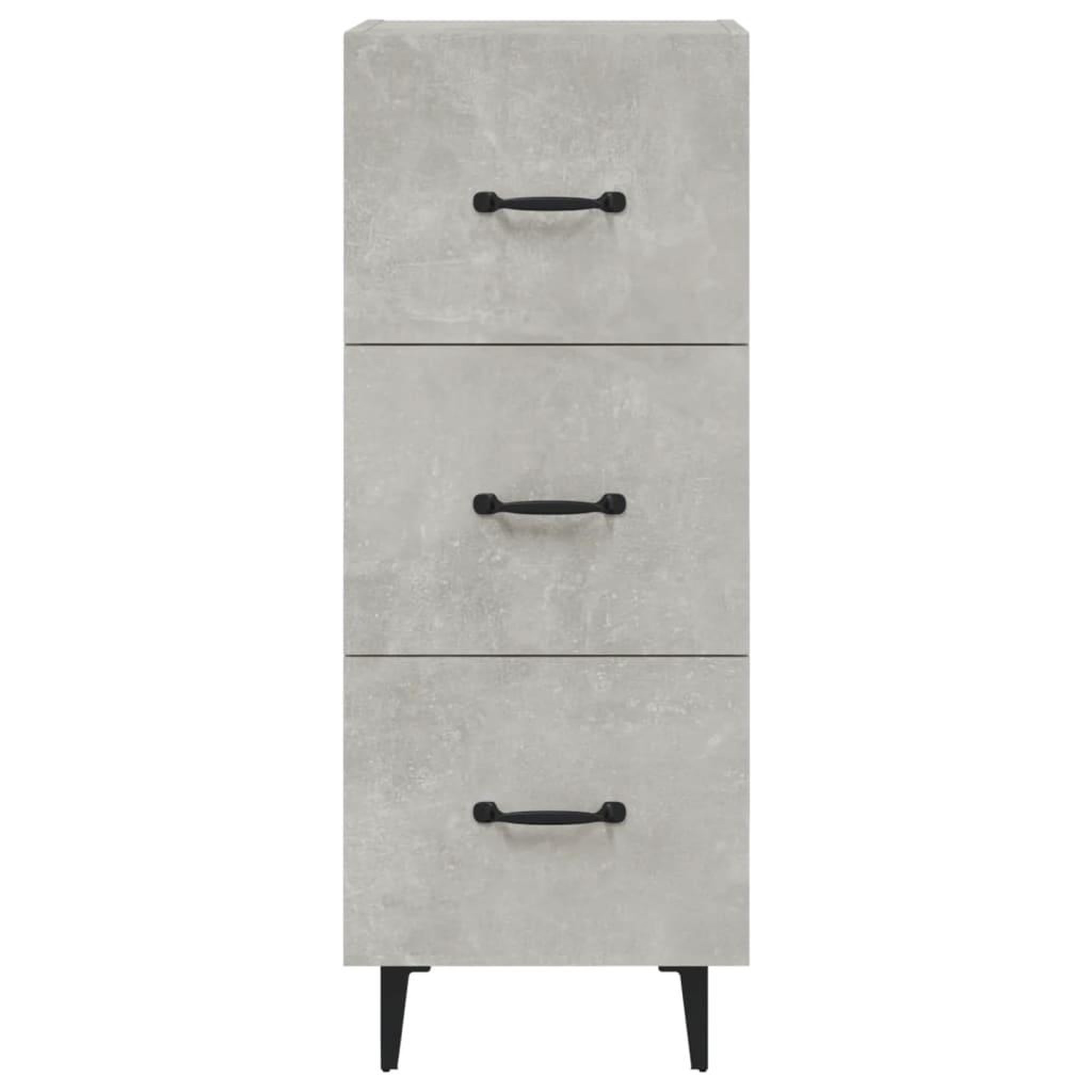 Voir la diapositive 5 : VIDAXL Buffet Gris beton 34,5x34x90 cm Bois d'ingenierie
