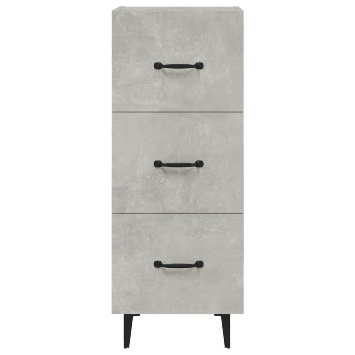 VIDAXL Buffet Gris beton 34,5x34x90 cm Bois d'ingenierie