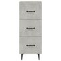 Voir la diapositive 5 : VIDAXL Buffet Gris beton 34,5x34x90 cm Bois d'ingenierie