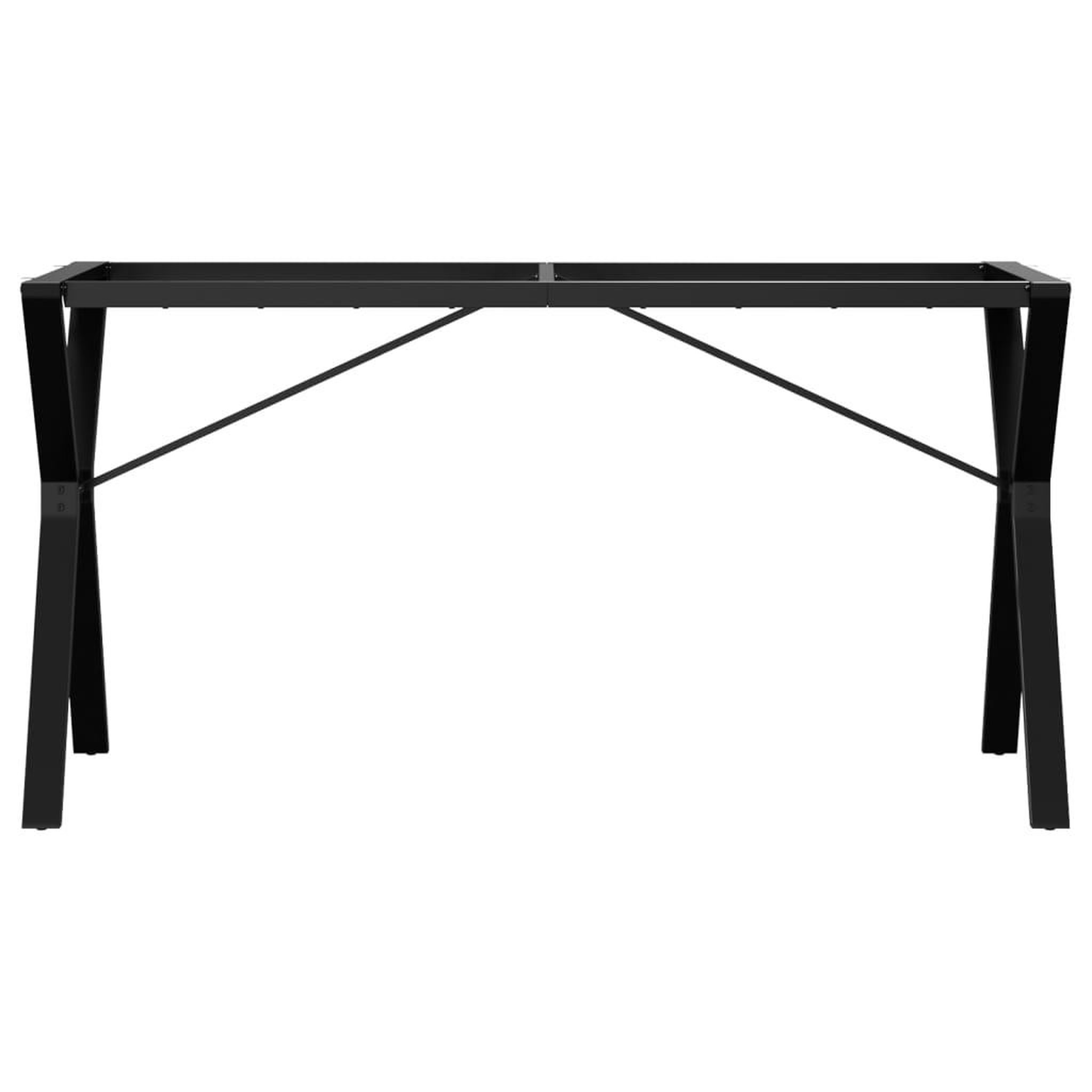Voir la diapositive 4 : VIDAXL Pieds de table a manger cadre en Y 140x60x73 cm acier