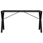Voir la diapositive 4 : VIDAXL Pieds de table a manger cadre en Y 140x60x73 cm acier