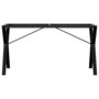 Voir la diapositive 4 : VIDAXL Pieds de table a manger cadre en Y 140x60x73 cm acier