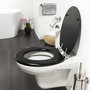 Voir la diapositive 1 : TIGER Tiger Abattant WC a fermeture en douceur Blackwash MDF Noir 252030746