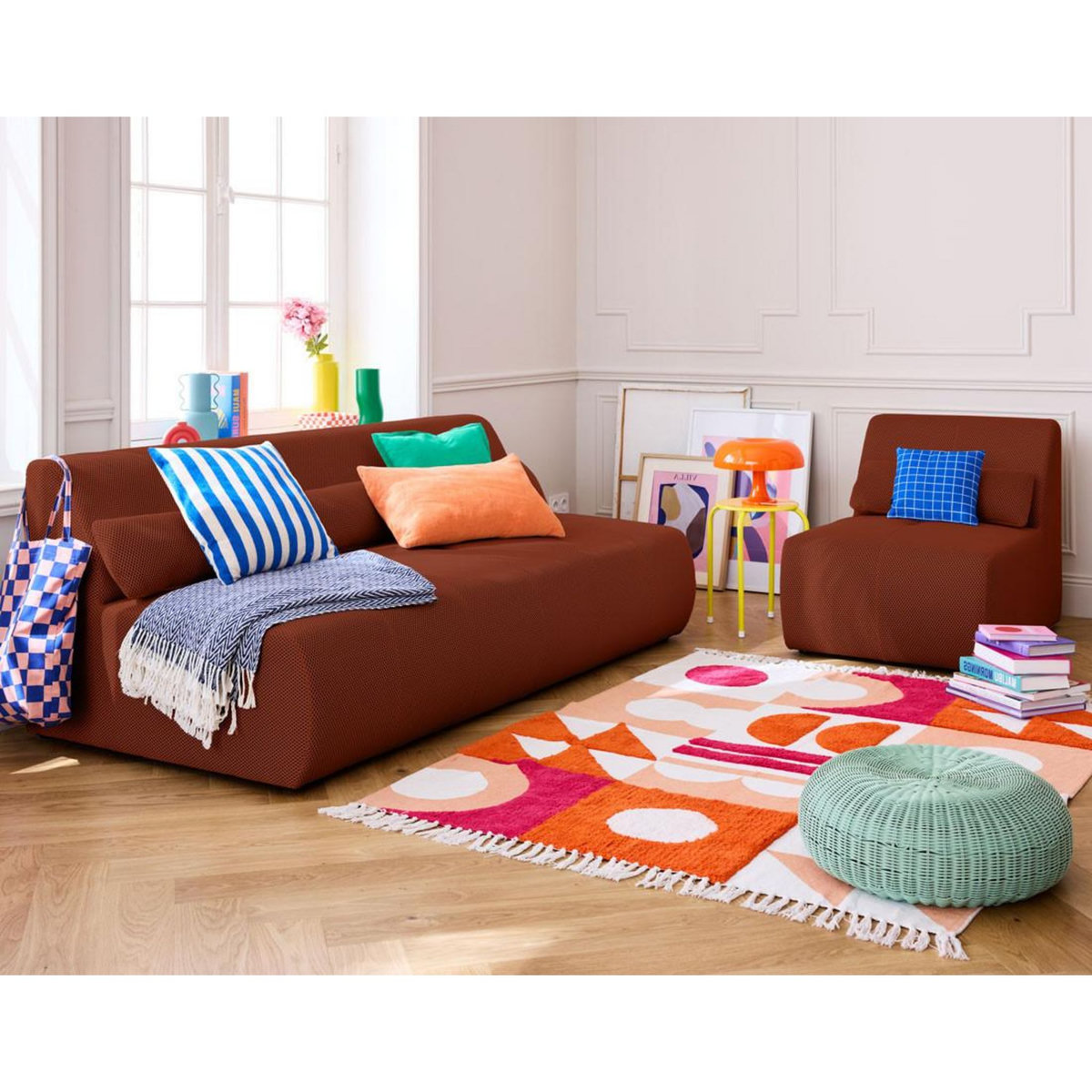 LISA DESIGN Onyx - fauteuil sans accoudoirs - en tissu mailles 3d