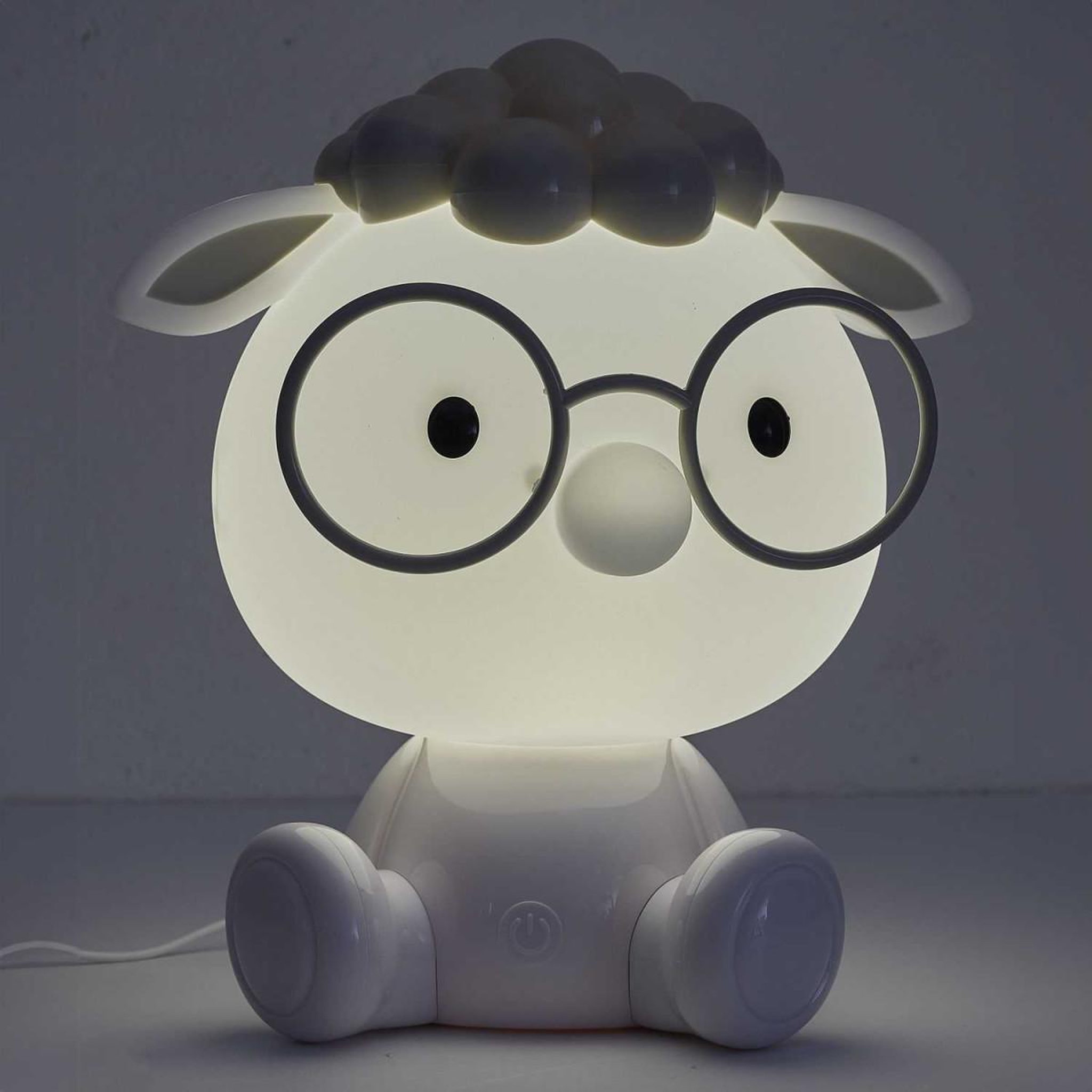 Voir la diapositive 5 : HOME DECO KIDS Veilleuse Enfant à LED  Mouton  25cm Blanc