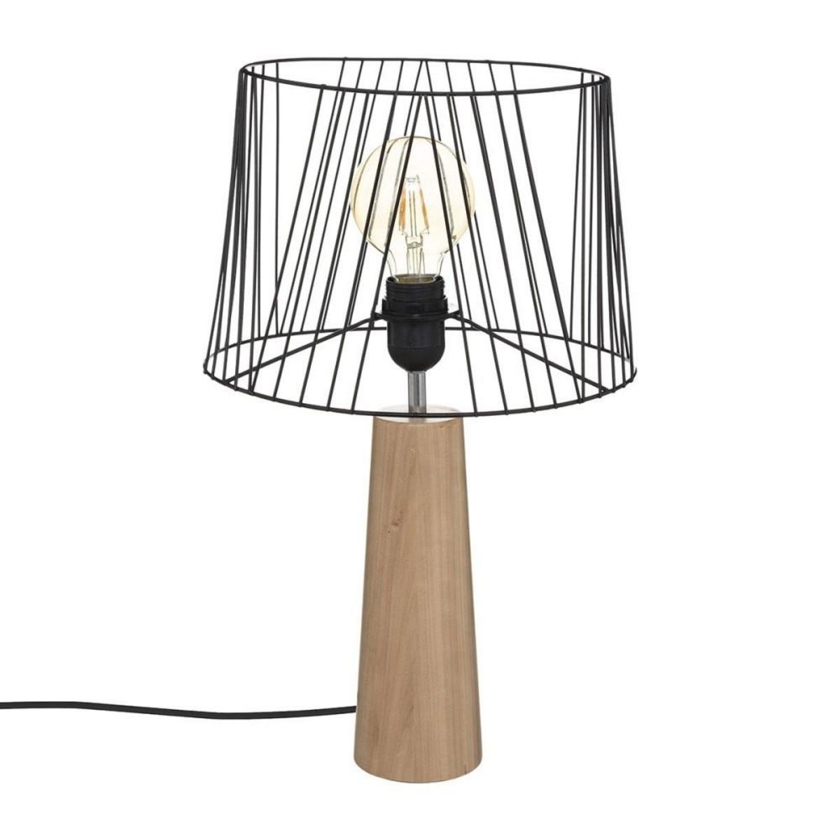 ATMOSPHERA Lampe droite Joe noir H46