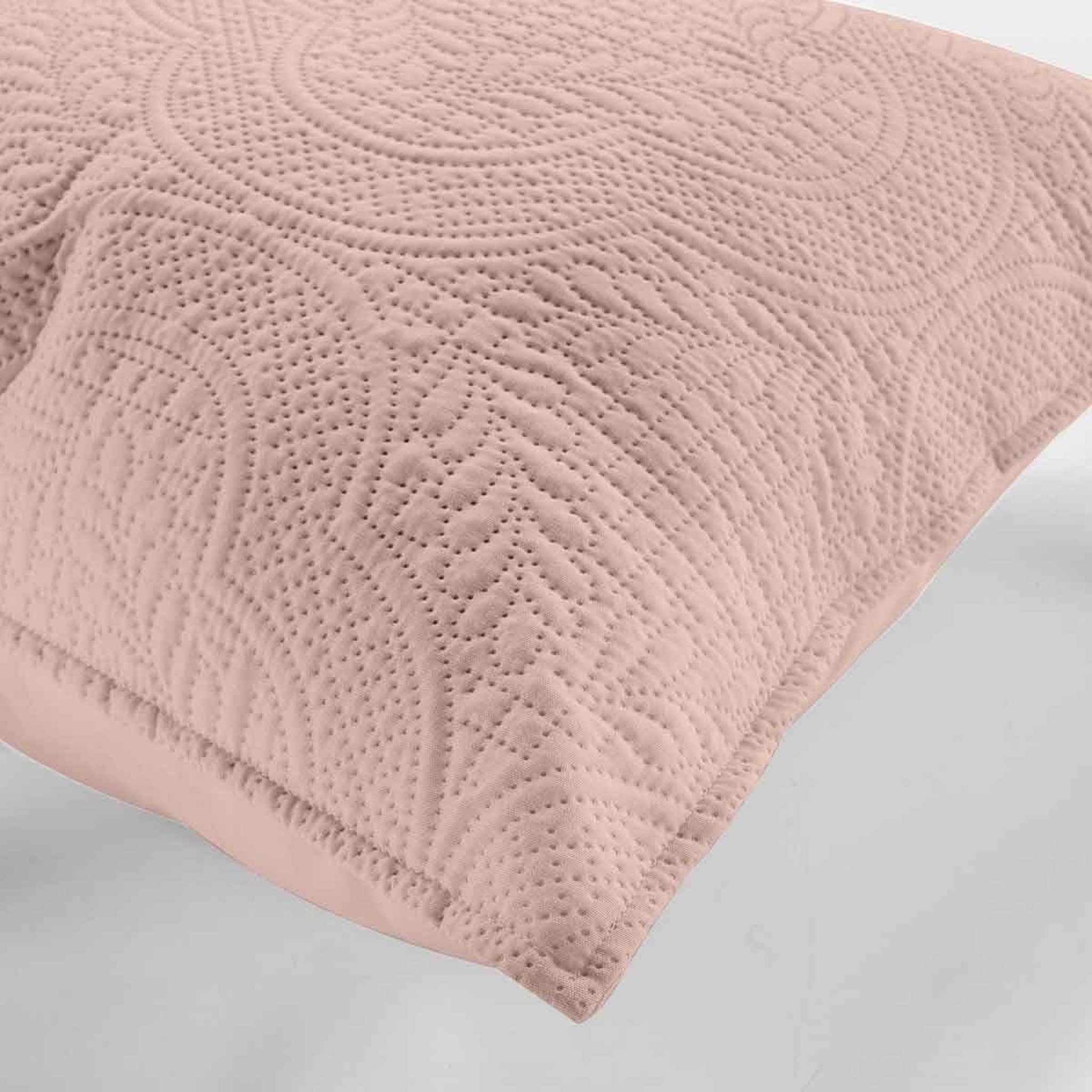Voir la diapositive 3 : Douceur d'Intérieur Housse de coussin  romane  40x40cm rose