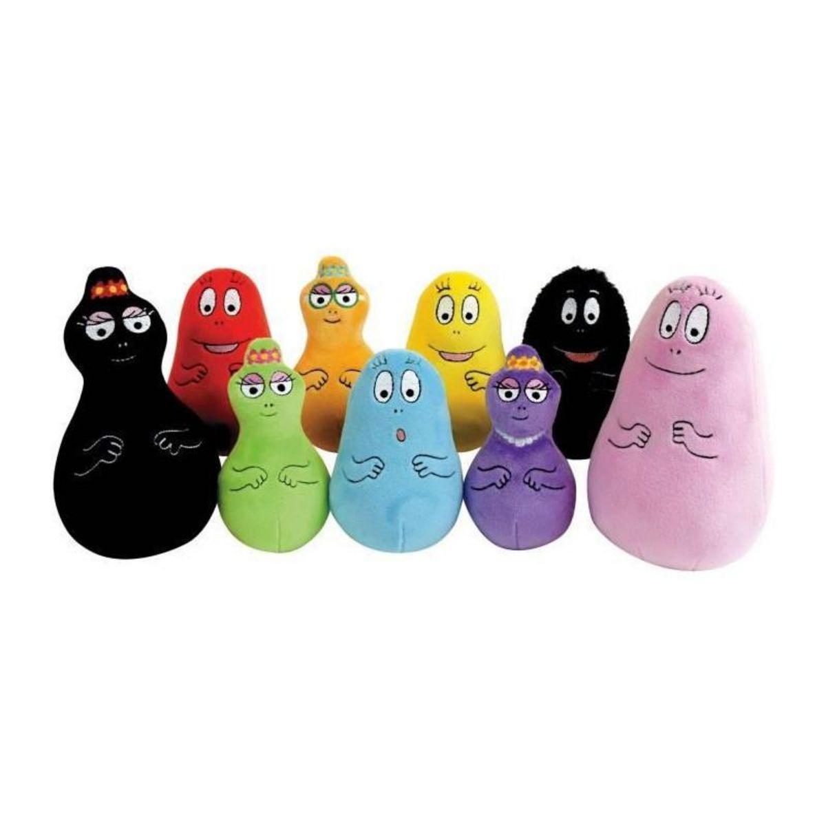 JEMINI Coffret 9 Peluches Barbapapa +/- 15 cm - JEMINI - Inclut Barbapapa, Barbamama et leurs sept enfants.
