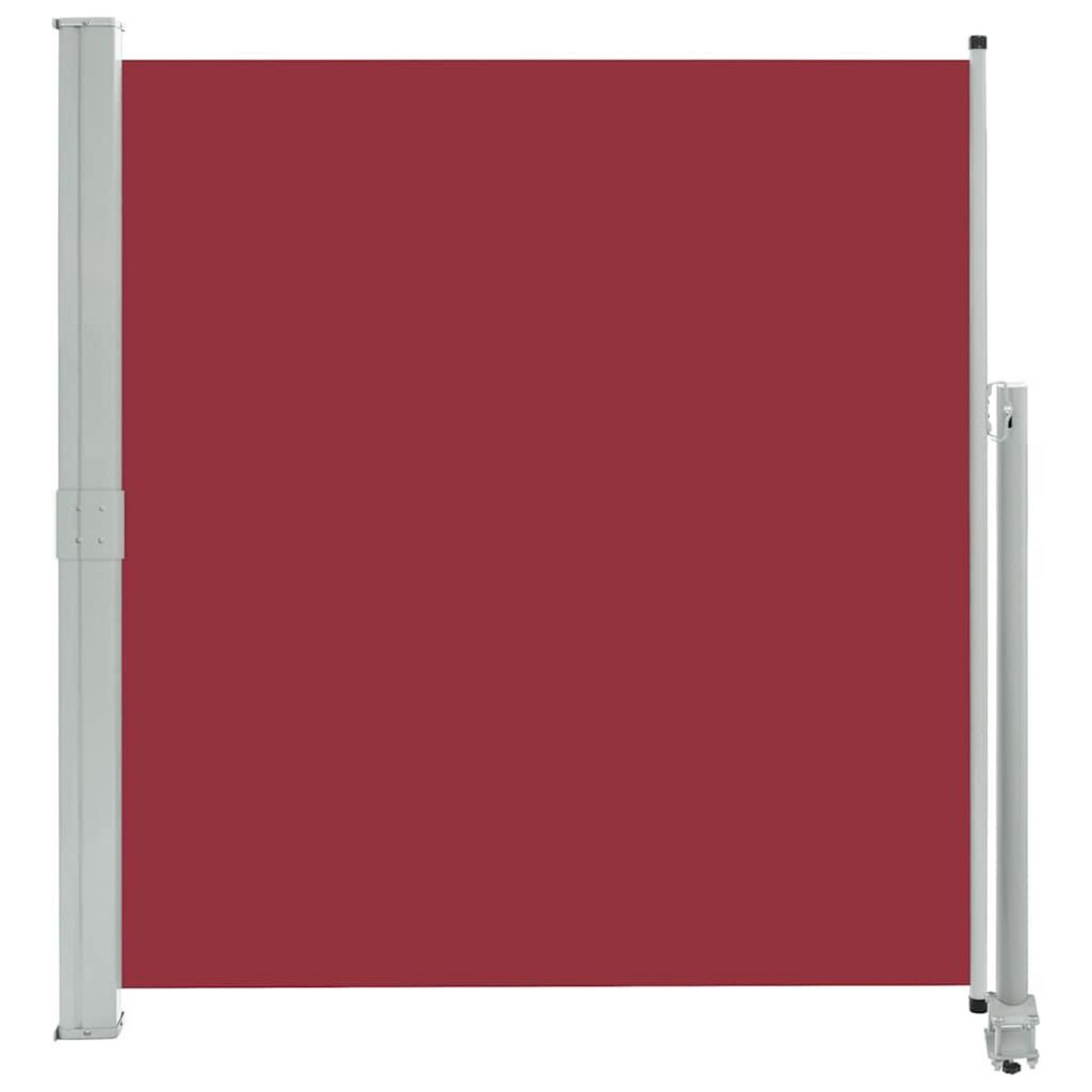 VIDAXL Auvent lateral retractable de patio 140 x 300 cm Rouge