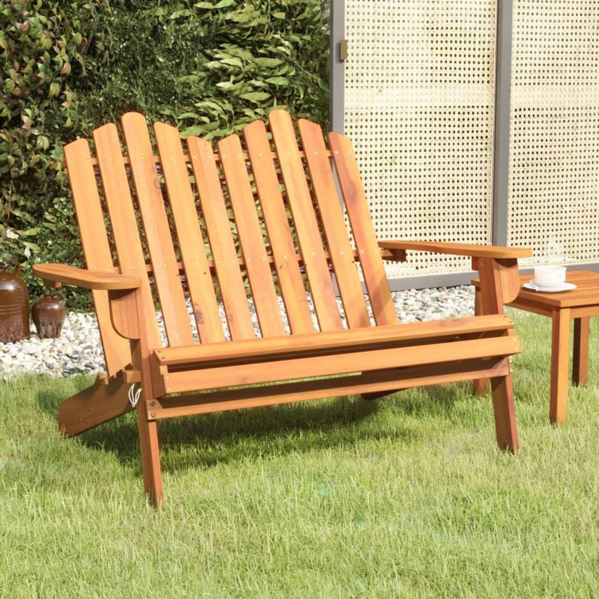 VIDAXL Banc de jardin Adirondack 126 cm bois massif d'acacia
