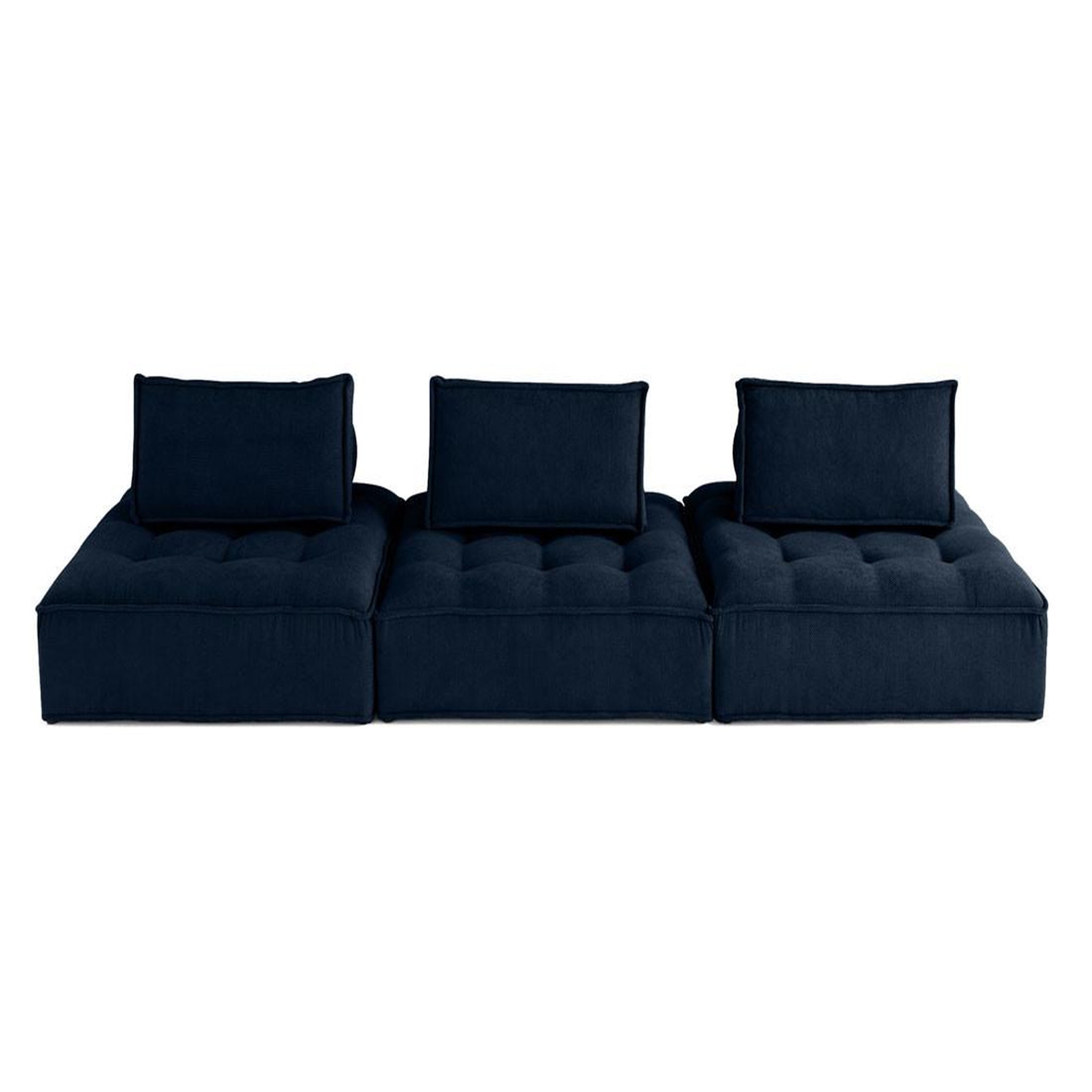 Voir la diapositive 1 : LISA DESIGN Marisol - canapé modulable droit 3 places - velours texturé