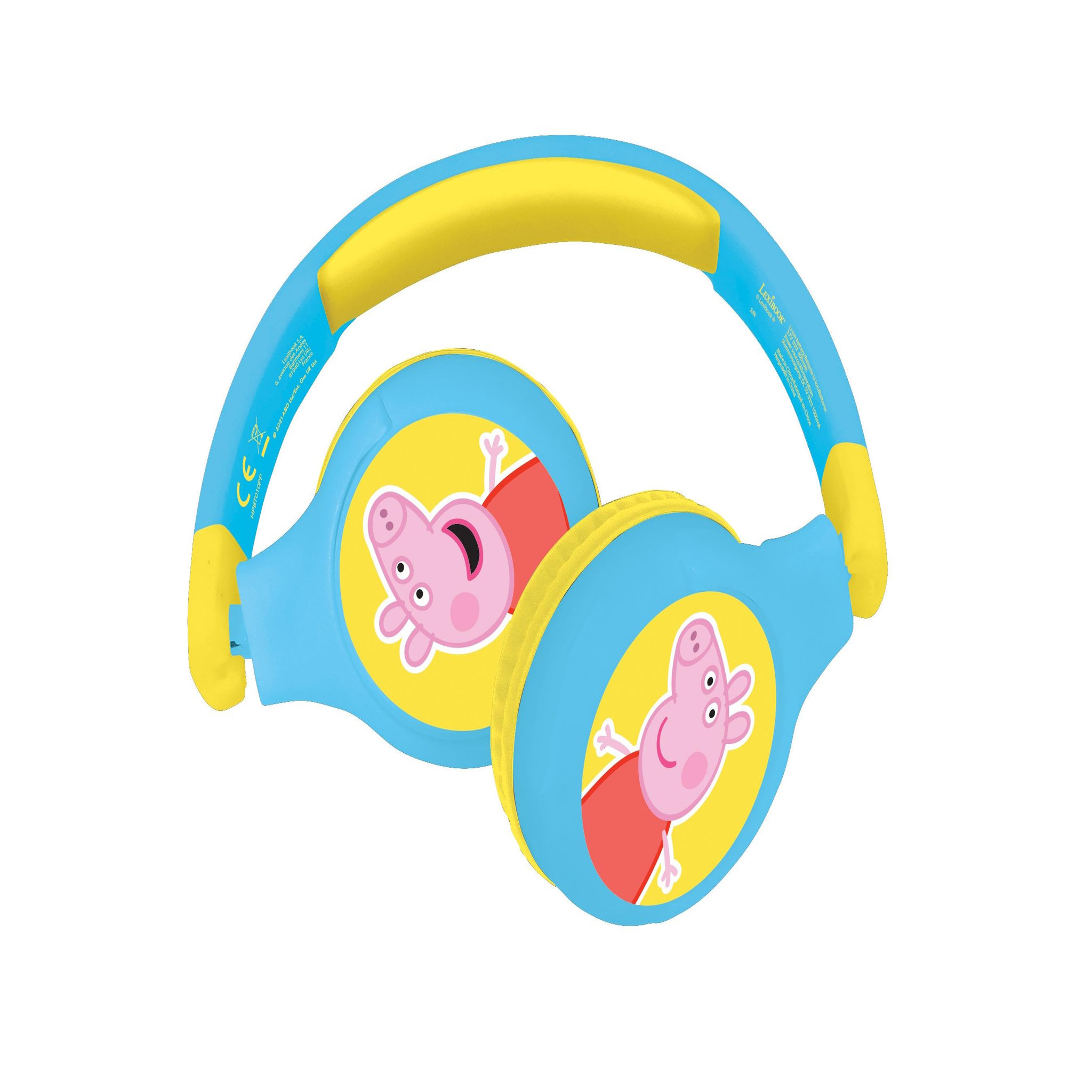 Lexibook Casque 2 en 1 Peppa Pig Bluetooth et Filaire confortable et pliable avec limitation de son