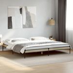 VIDAXL Cadre de lit sans matelas chene sonoma 180x200 cm