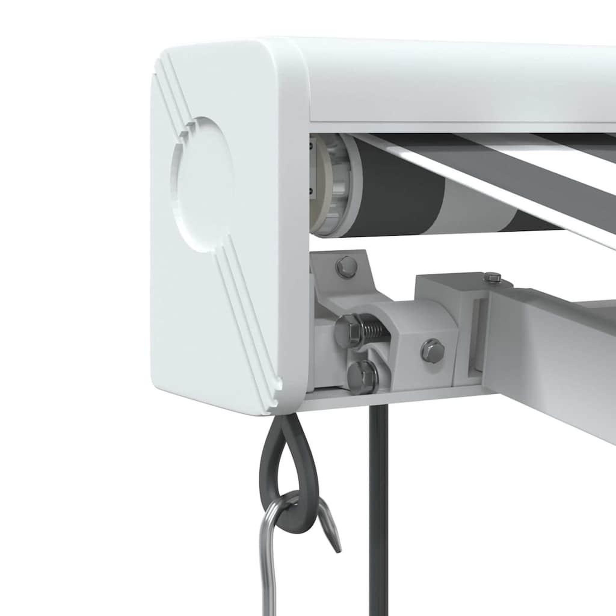Voir la diapositive 5 : VIDAXL Auvent retractable anthracite et blanc 4,5x3 m tissu/aluminium