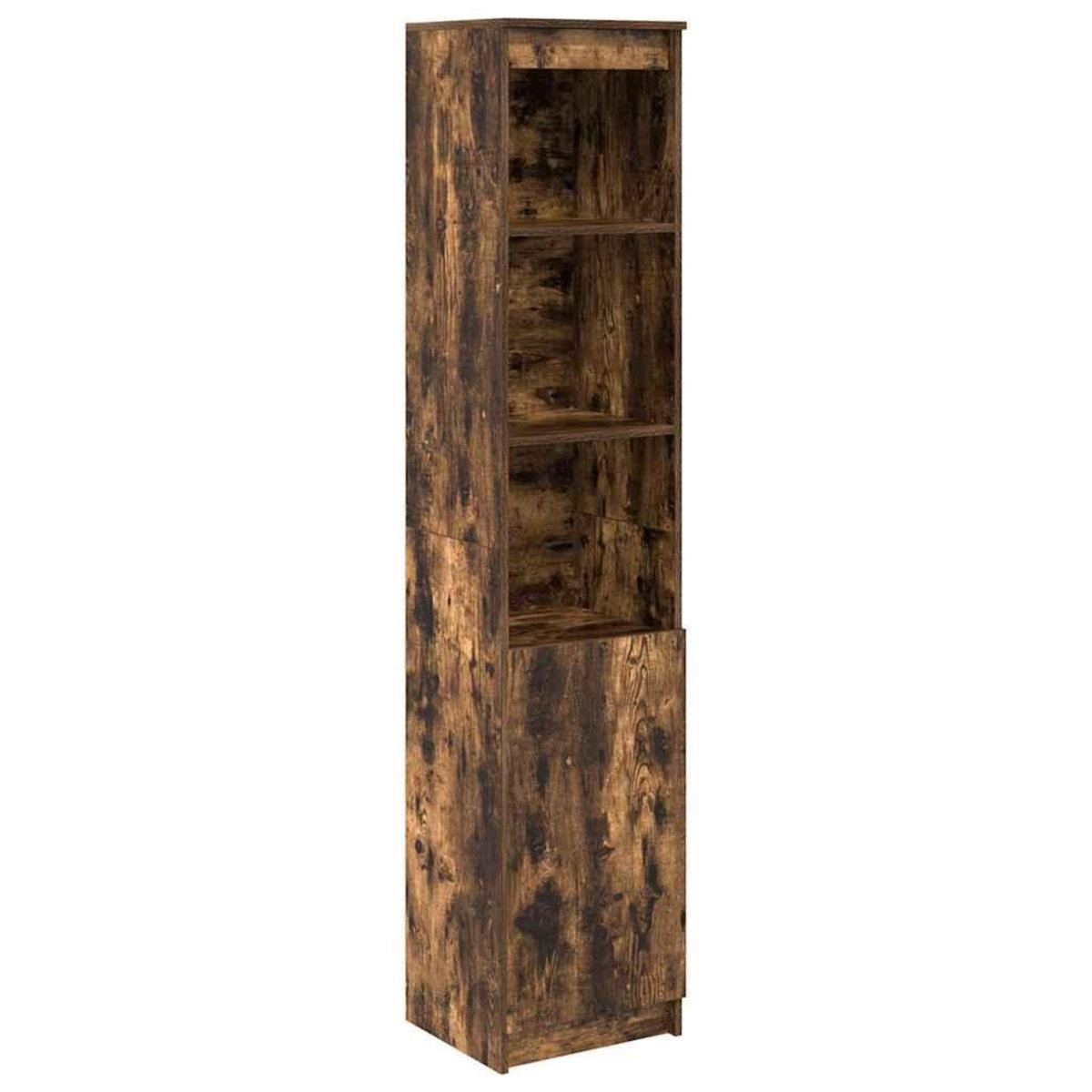 VIDAXL Buffet haut chene fume 37,5x35x180 cm bois d'ingenierie