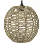ATMOSPHERA Suspension luminaire boule en rotin Jada - Diam. 33 cm