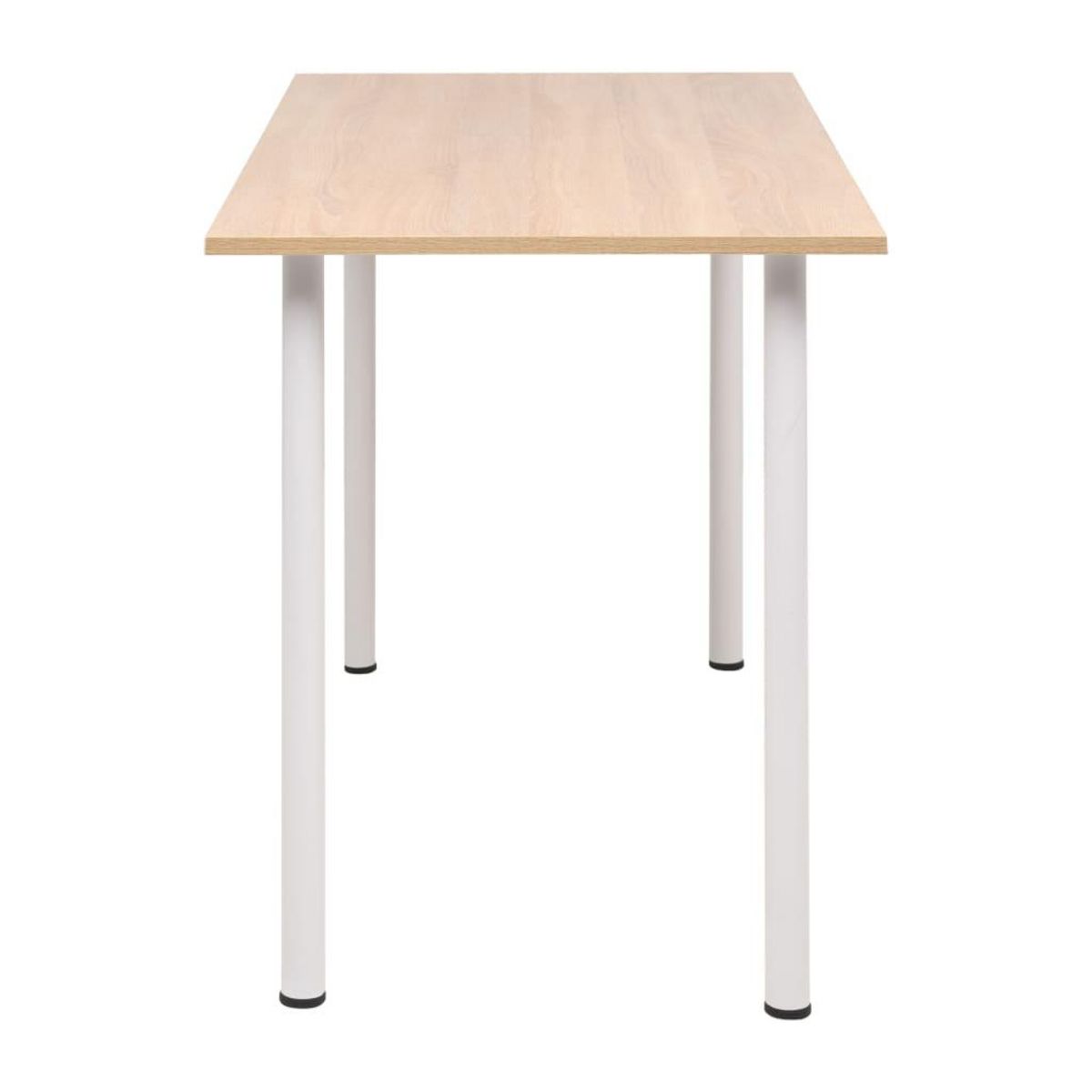 VIDAXL Table a manger 120x60x73 cm Chene et blanc