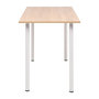 Voir la diapositive 3 : VIDAXL Table a manger 120x60x73 cm Chene et blanc