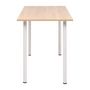 Voir la diapositive 3 : VIDAXL Table a manger 120x60x73 cm Chene et blanc