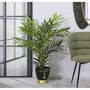 Voir la diapositive 5 : Paris Prix Vase Design Visage  Tribal  25cm Noir & Or